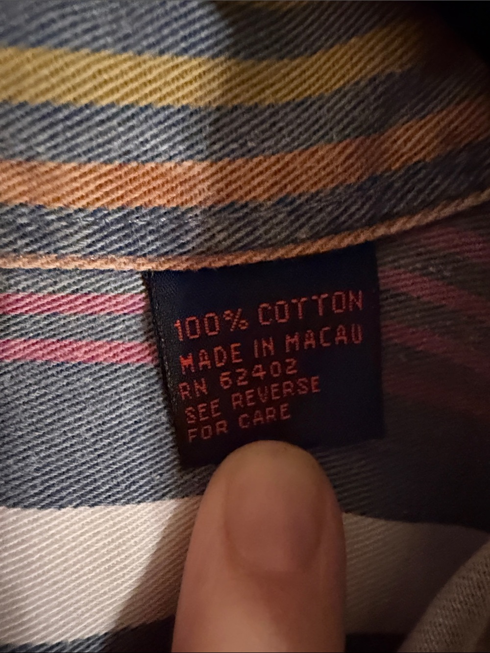 Vintage Hot Gossip Multi-Color Vertical Stripe Button Down Shirt - Picture 3 of 6